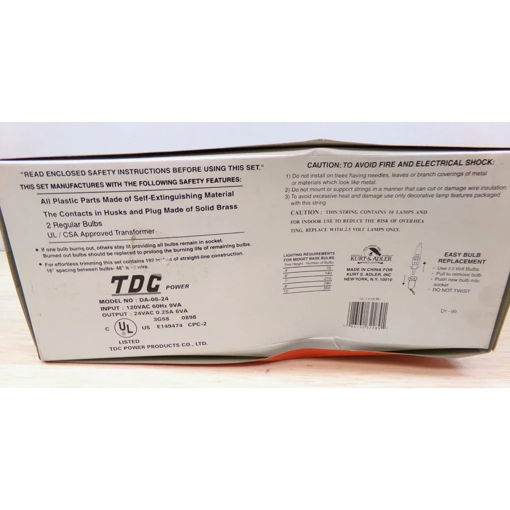 Kurt Adler tdc power